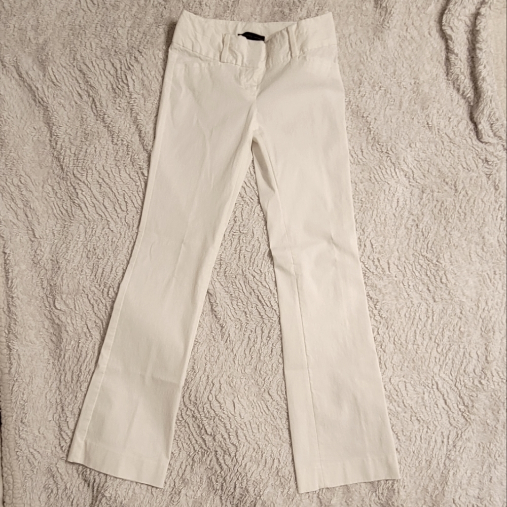 The Limited Exact Stretch Boot Cut Trousers Off White Womens 0